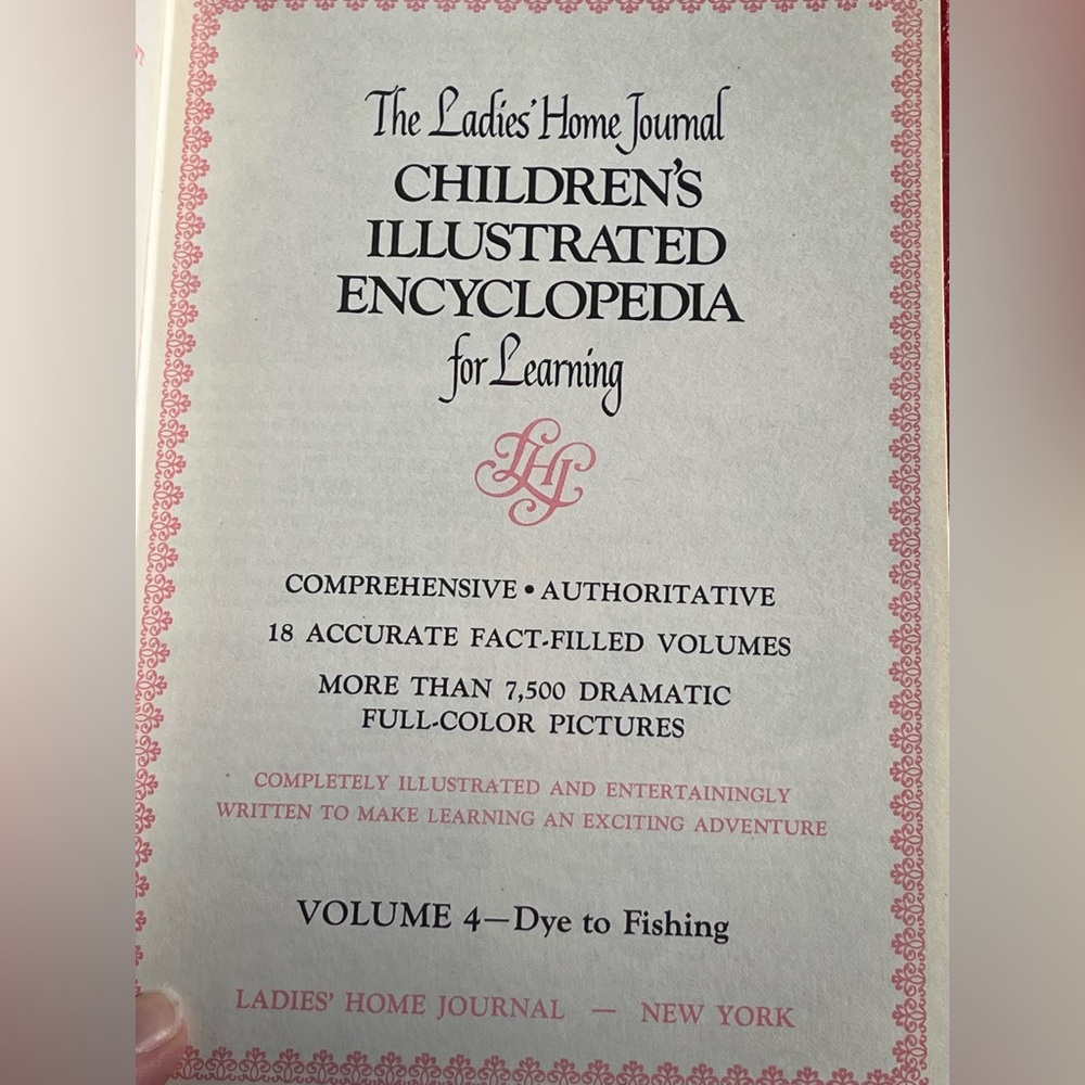 Vintage 1970 Ladies Home Journal Children's Illustrated Encyclopedia Volume 4